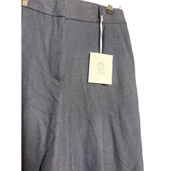 NWT Peserico Grey Linen Blend Bermuda Shorts Women’s Sz. 6 - Picture 5 of 12